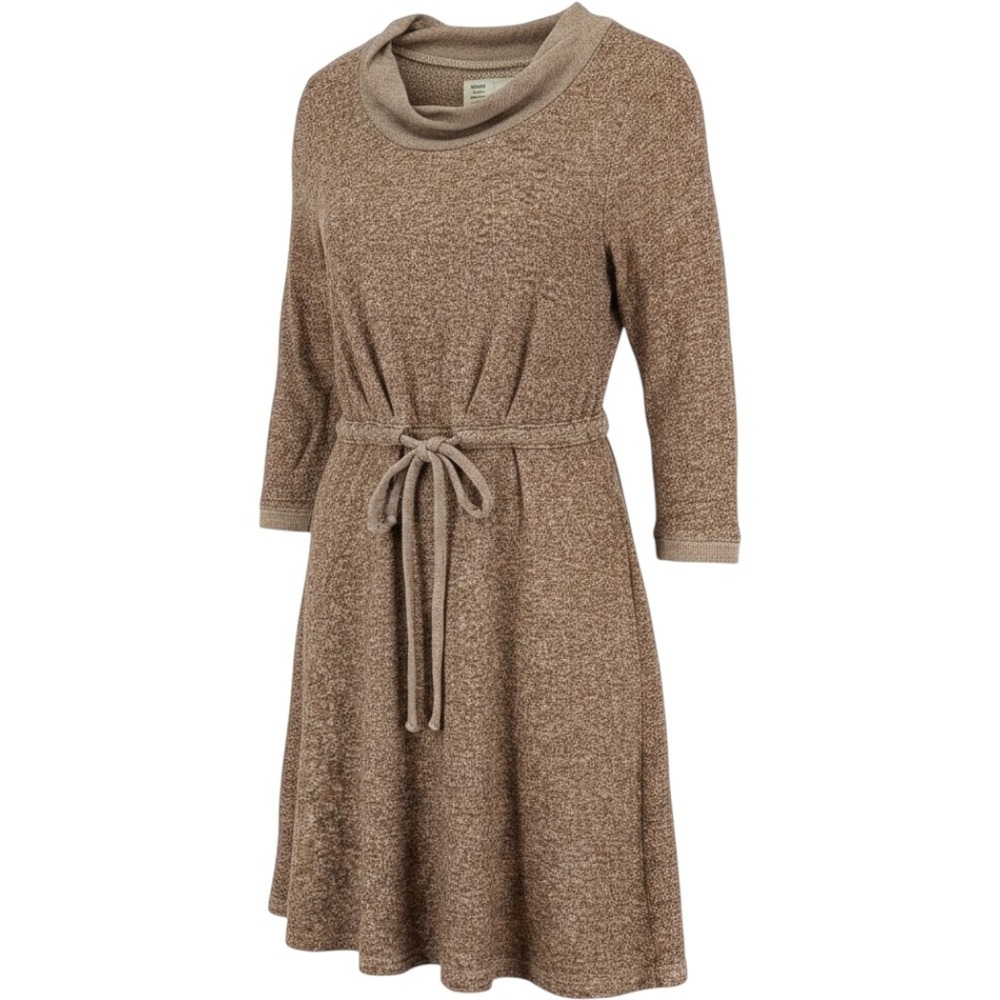 Anthro Saturday Sunday Women Medium Chatham Terry Chemise Sweater Dress Brown